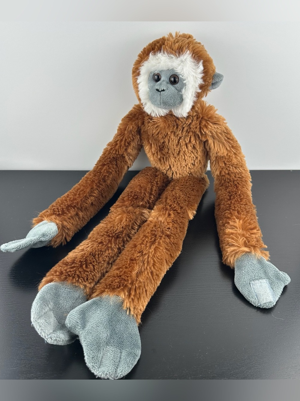 Wild Republic K&M Hanging Gibbon Monkey 20” Large Plush Hands Feet Attach Detach